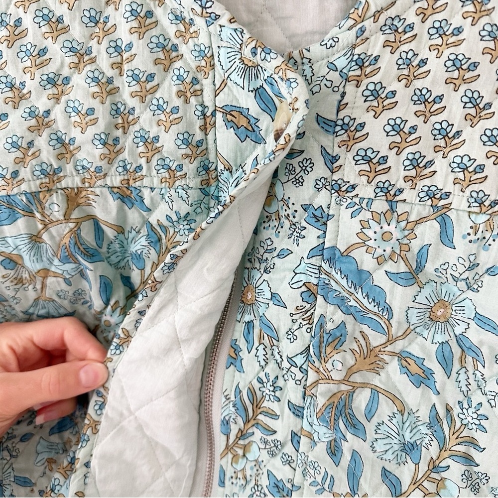 Dra Blue Floral Patchwork Jacket - image 2